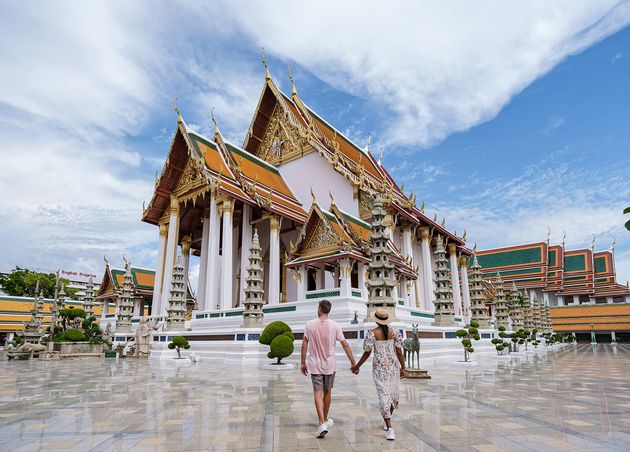 Bangkok Thailand Wat Suthat Thepwararam Ratchaworahawihan Temple Old City Bangkok