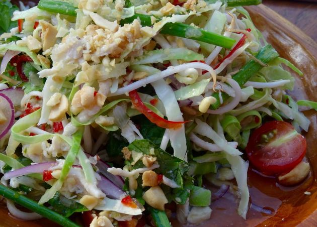 Thai Salad with Peanut Dressing_Top 10 Best Lunch Dishes in Thailand (And How to Make Them) from Tle (Hungry Bear) of The Bear Travel