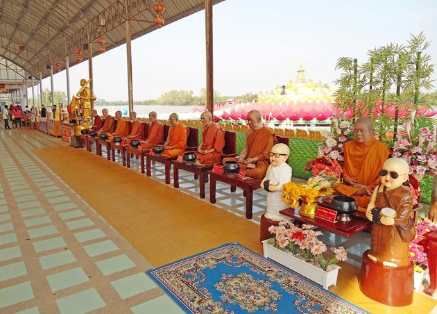 Monk Sculptures at Wat Sothonwararam