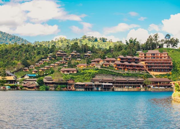 Beautiful View of Baan Rak Thai Mae Hong Son Province