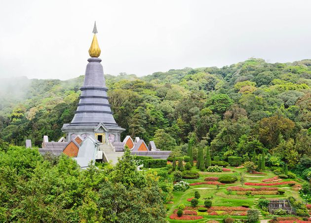 Phra Mahathat Napapolphumisiri Pagoda Doi Intanon Mountain Chiang Mai Province Thailand