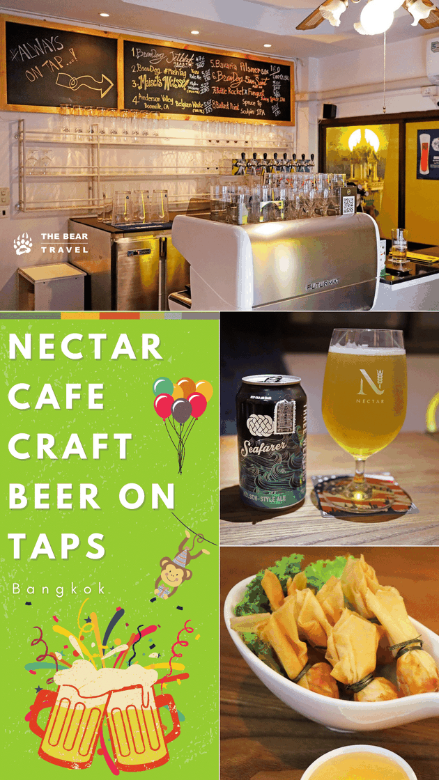 Nectar Cafe Craft Beer Taps at Sathon