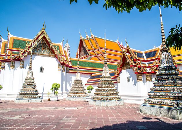 Beautiful View of Wat Pho Temple Located in Bangkok, Thailand