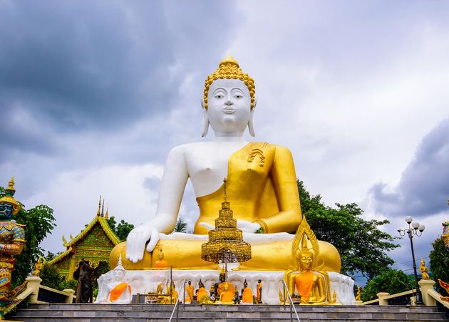Buddha Statue Wat Phra that Doi Kham Chiang Mai Thailand