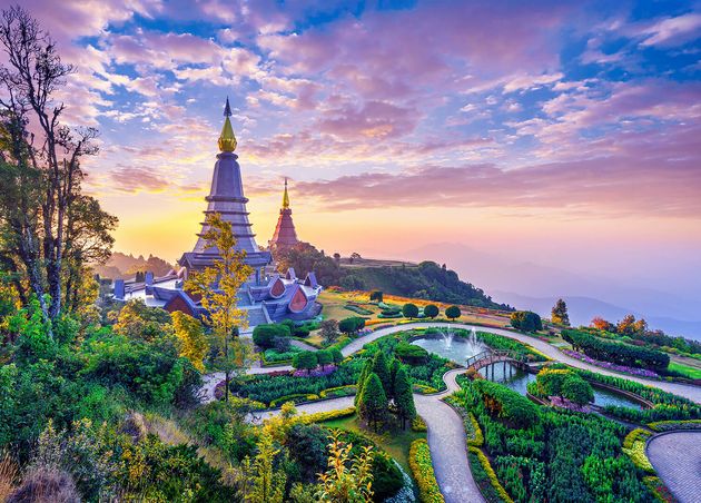 Landmark Pagoda Doi Inthanon National Park Chiang Mai Thailand