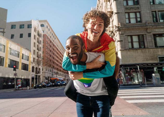 Young People Celebrating Pride Month