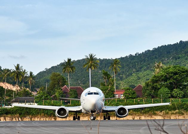 Plane Airstrip Aerodrome Koh Samui Thailland
