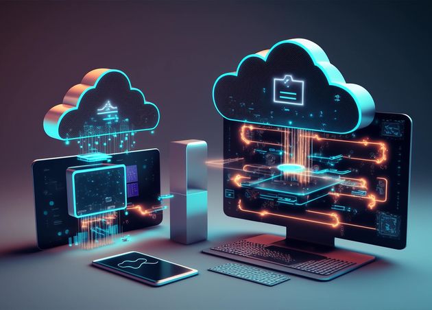 3D Cloud Computing Hosting Technology with Electronic Devices