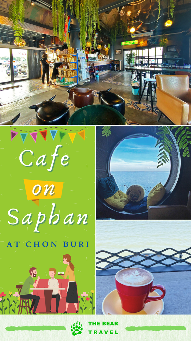 Cafe on Saphan at Chalomkhawithi Bridge in Chonburi