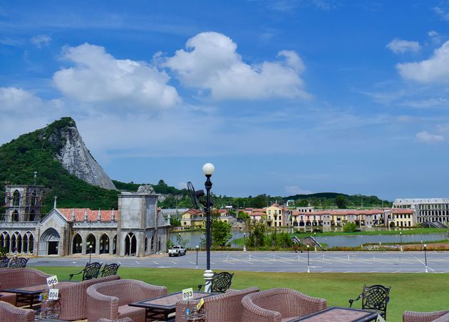 Restaurant Has Scenic Viewpoint Beautiful Mounta Sky Recorded March 16 2022 Pattaya Thailand