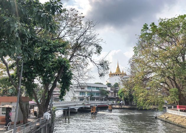 Golden Mount Mountain Khlong Saen Saep Canel Bangkok Thailand