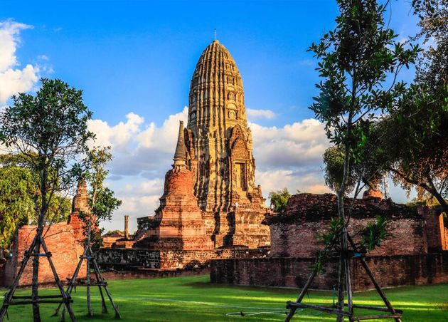 Beautiful View Wat Ratchaburana Buddhist Temple Located Ayutthaya Thailand