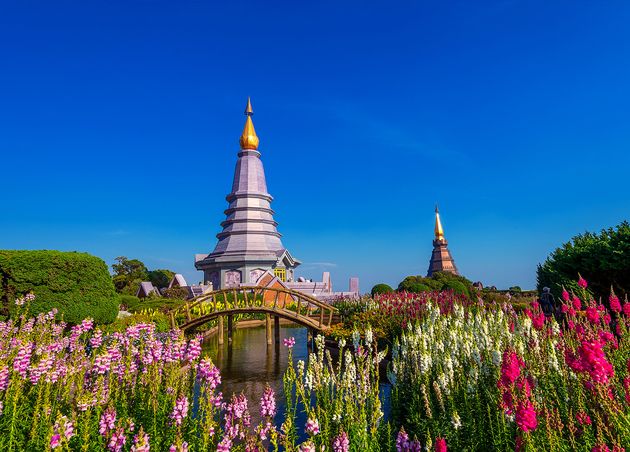 Landmark Pagoda Doi Inthanon National Park Chiang Mai Thailand