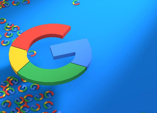 Google Logo Blue Background