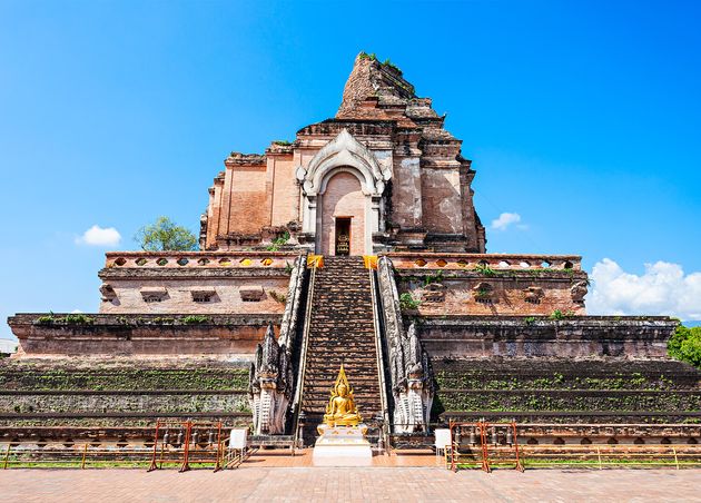 Wat Chedi Luang Temple Chiang Mai Thailand