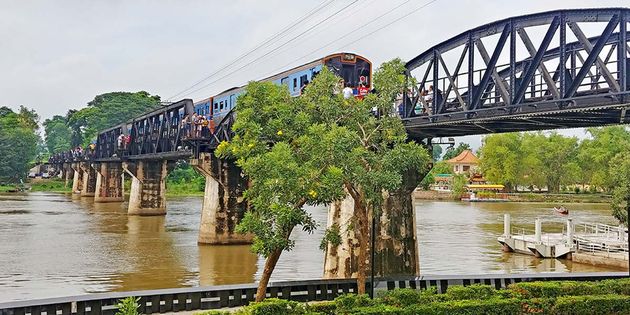 Bridge Over the River Kwai in Kanchanaburi