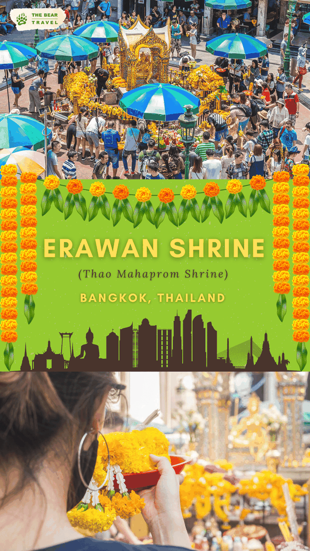 Erawan Shrine (thao Mahaprom Shrine) in Bangkok