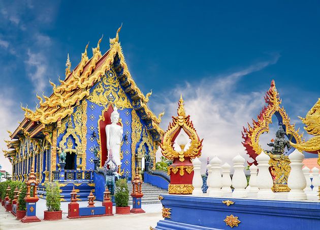Blue Temple Rong Sua Ten Chiang Rai Thailand