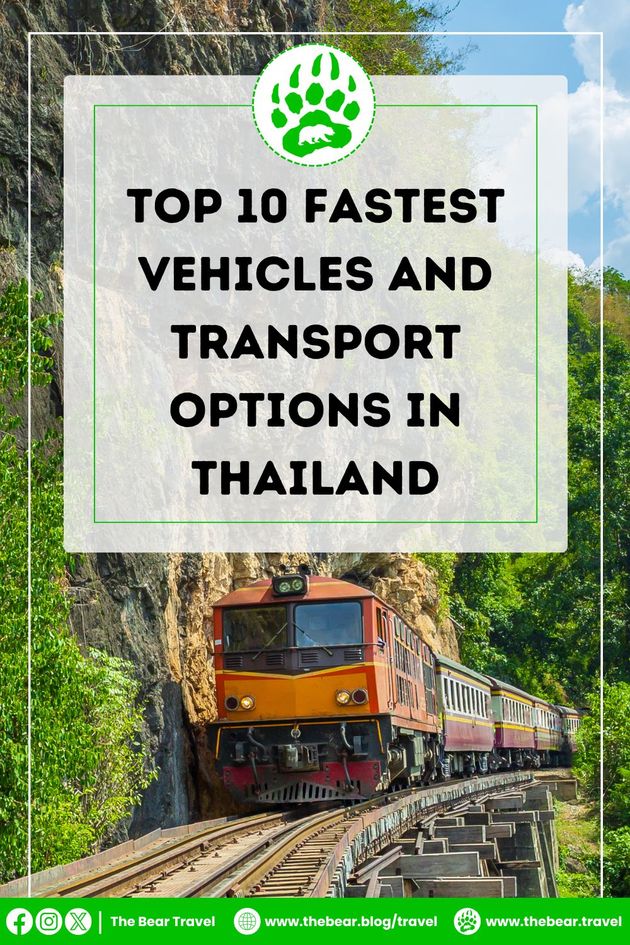 Top 10 Fastest Vehicles and Transport Options in Thailand
