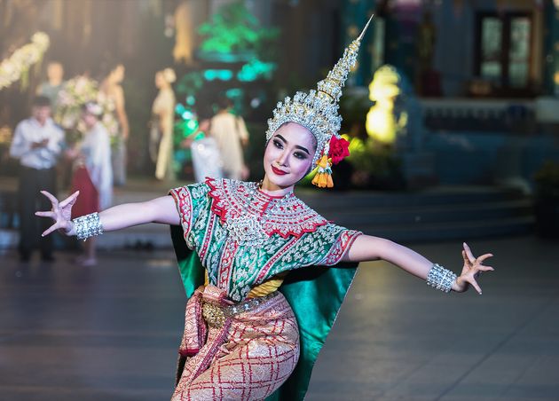 Khon Is Traditional Dance Drama Art Thai Classical Masked