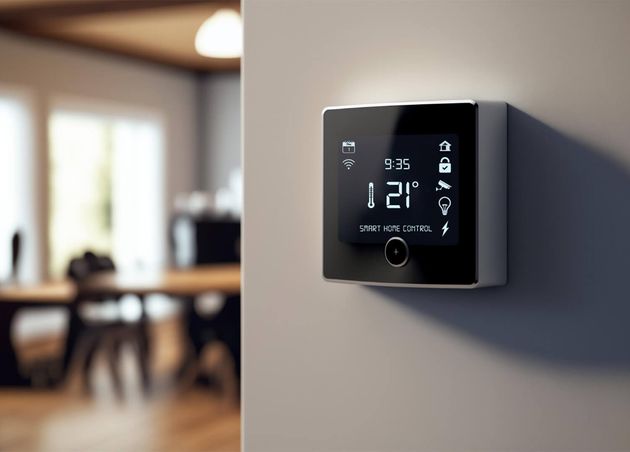 Smartes Haussteuerungssystem Thermostat Sicherheit