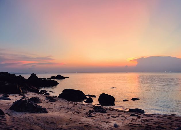 Sunset Koh Phangan Island Thailand Full Colors