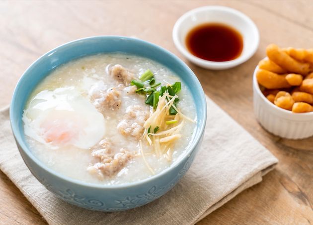 Congee with Minced Pork Bowl