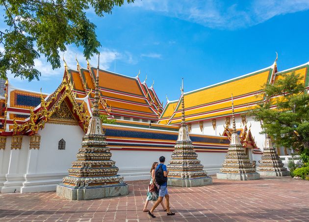 Wat Pho Is Most Famous Thailand Temple Tourists Bangkok Thailand