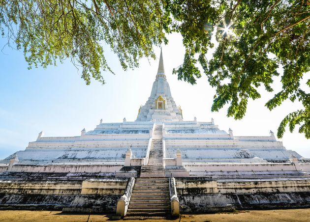 Beautiful View Wat Phu Khao Thong Temple Located Ayutthaya Thailand