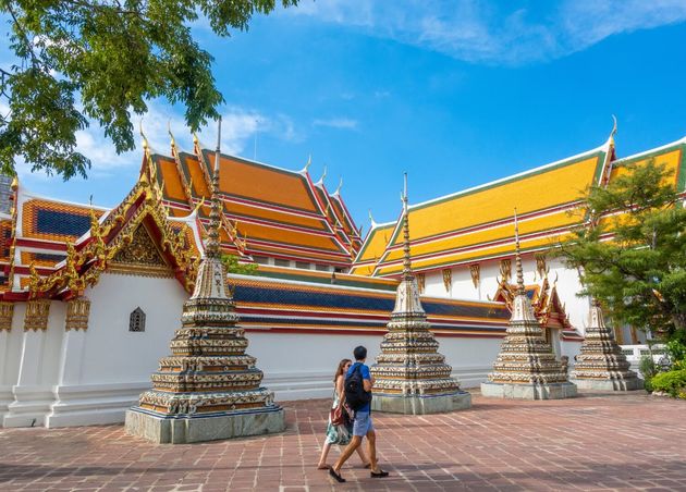 Wat Pho Famous Thailand Temple Bangkok Thailand