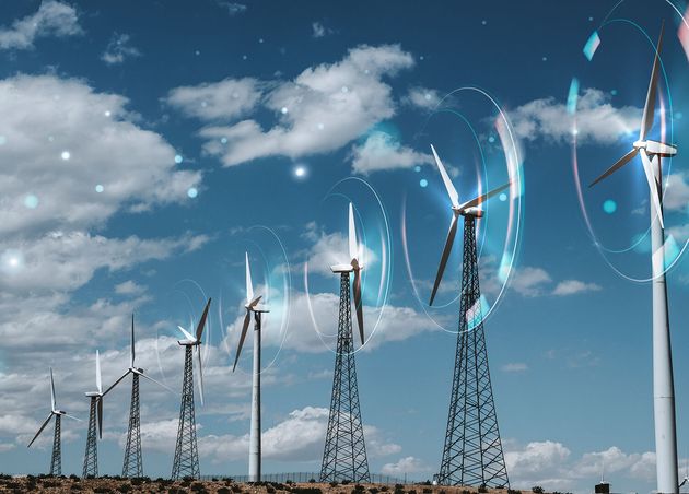 Wind Energy with Wind Turbines Background
