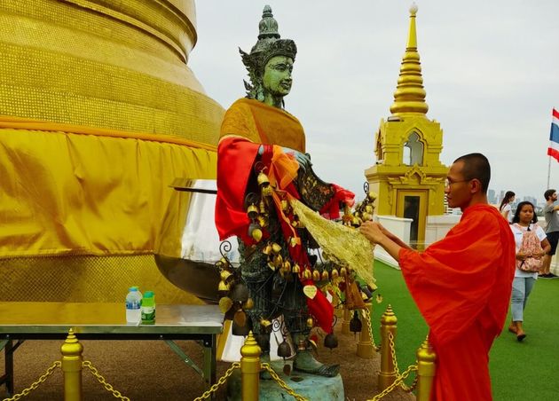 Monk at Wat Saket