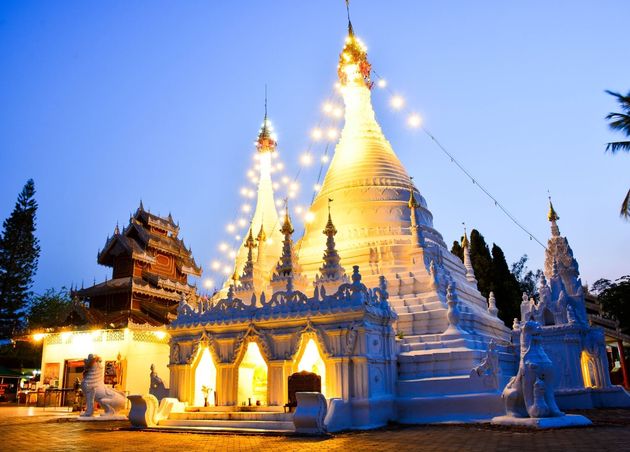 Temple Wat Phra that Doi Kong Mu Mae Hong Son Thailand