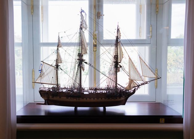 Model Sailing Ship Museum Window