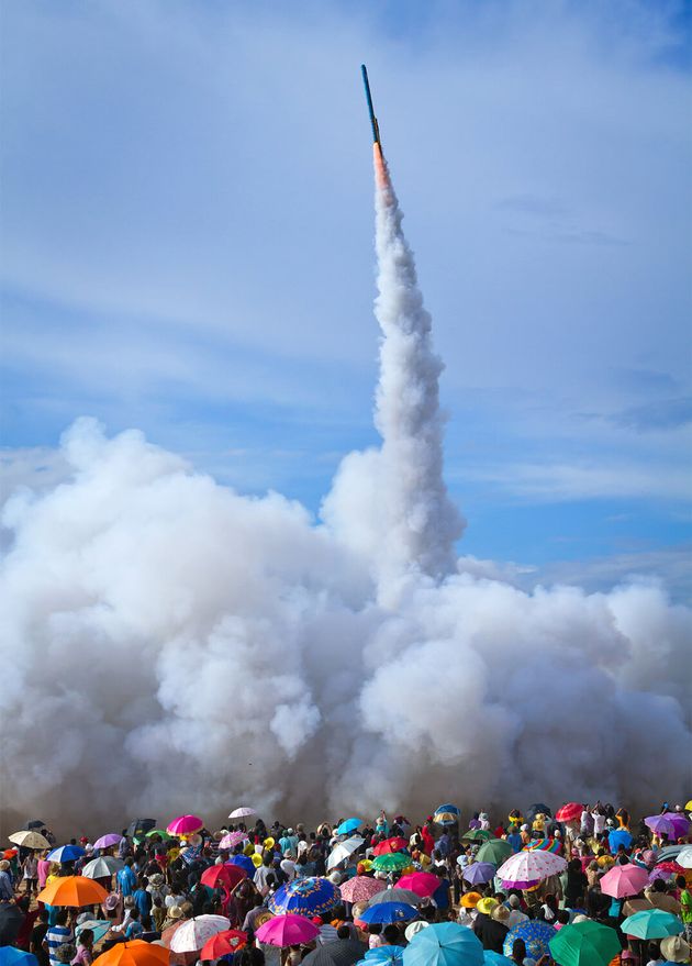 Bun Bang Fai Rocket Festival Yasothon Thailand