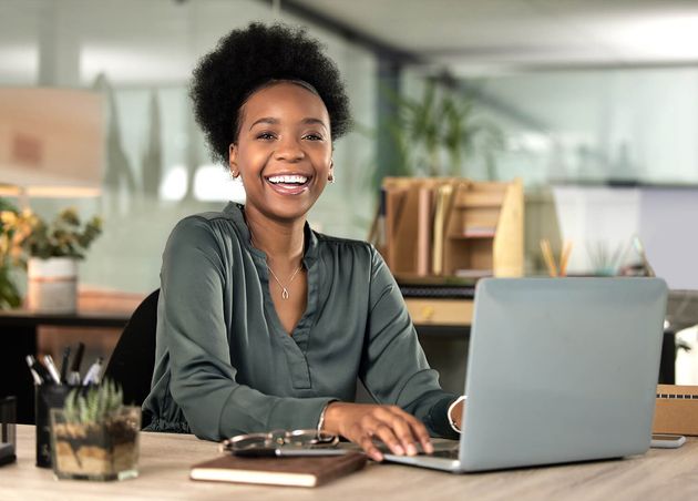 Its about Putting Work Cropped Portrait Attractive Young Businesswoman Working Her Laptop Office