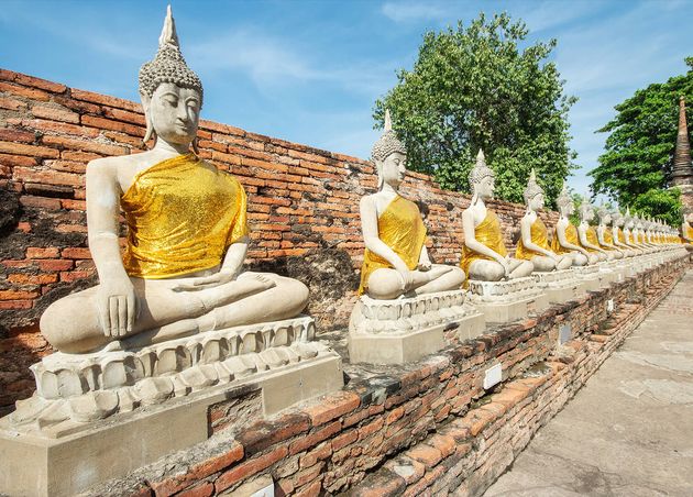 Wat Yai Chai Mongkhon Is Historical Park Ayutthaya Thailand