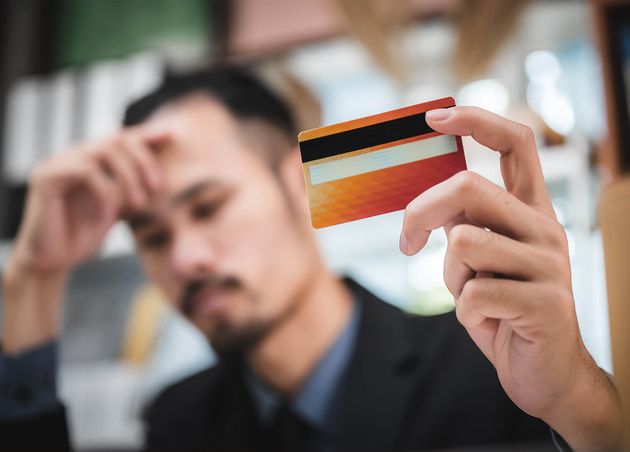 Credit Card Problem Business People Are Disappointed with Credit Card Limits Cannot Be Used