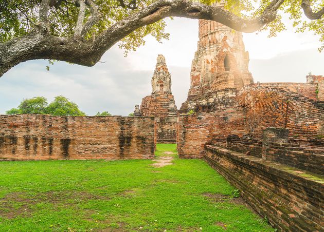 Beautiful Old Architecture Historic Ayutthaya Thailand