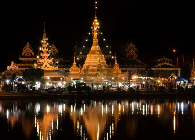 Walking Street Wat Chong Kham Chong Klang Mae Hong Son Province Thailand