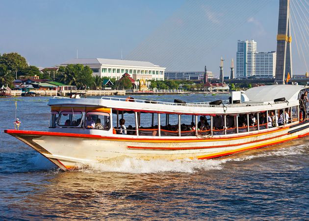 Local Transport Boat Chao Phraya River Bangkok Thailand