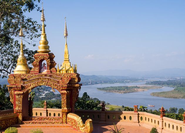 Golden Triangle Chiangrai Border Thailand Laos Myanmar