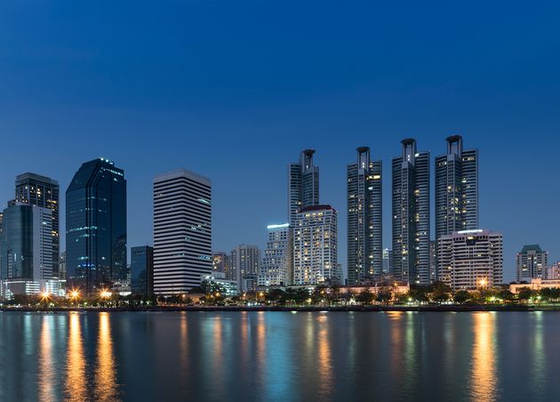 Cityscape Bangkok Night View