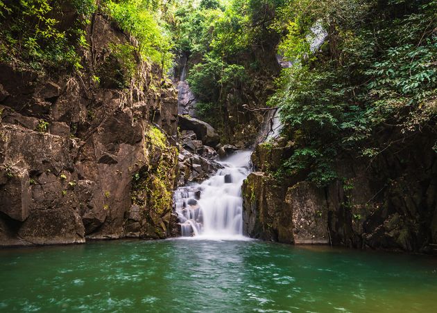 Beautiful Waterfall Namtok Phlio National Park Chanthaburi Thailand
