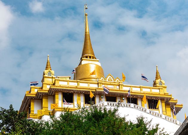 Wat Saket Golden Mount Temple Bangkok Thailand