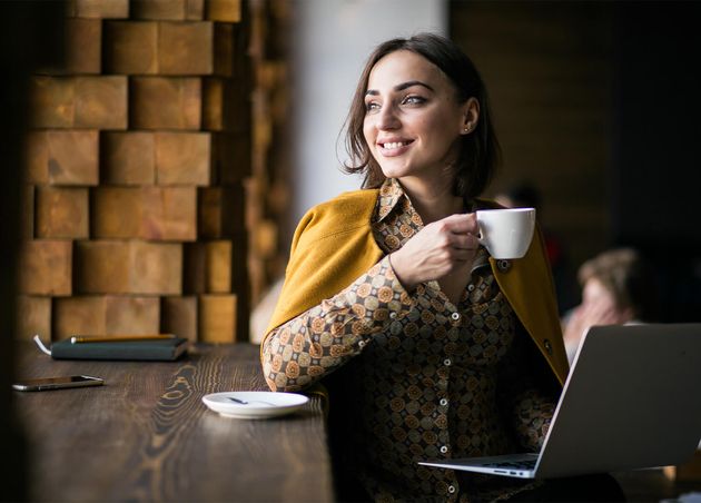 Business Woman with Laptop