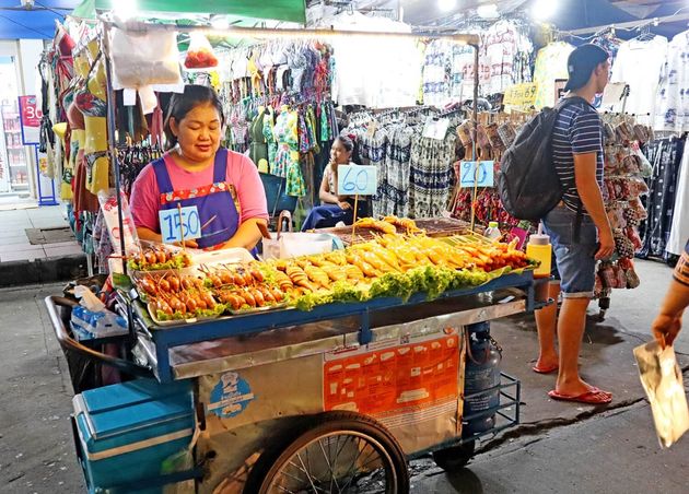 Street Food Stall at Khao San Road Bangkok, Thailand