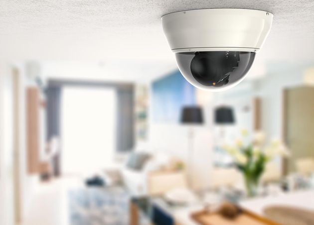 3D Rendering Security Camera CCTV Camera Ceiling