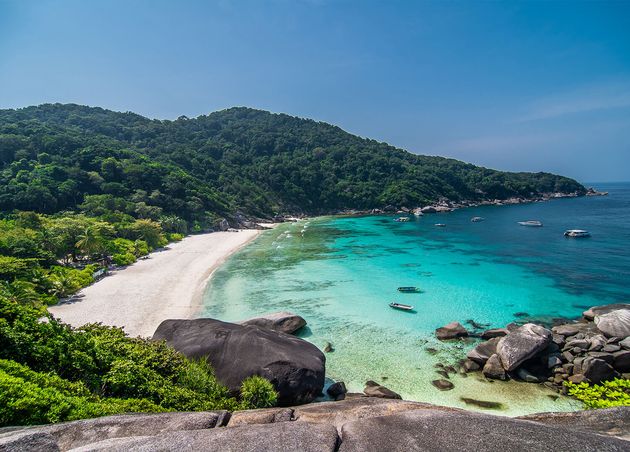 Tropical Beach View Point Similan Islands Andaman Sea Thailand